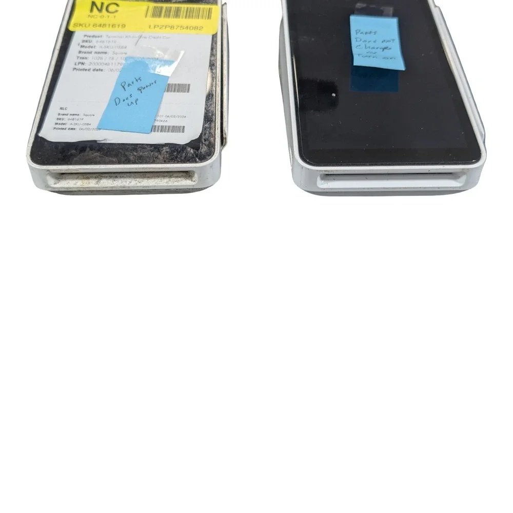 BbP Lot of 2 Square Terminal POS Card Readers BROKEN For Parts Repair AS-IS